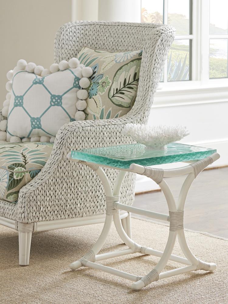 Tommy Bahama Home - Ocean Breeze Dania Sea Glass End Table, Caribbean Sands - 570-954C veiw 2
