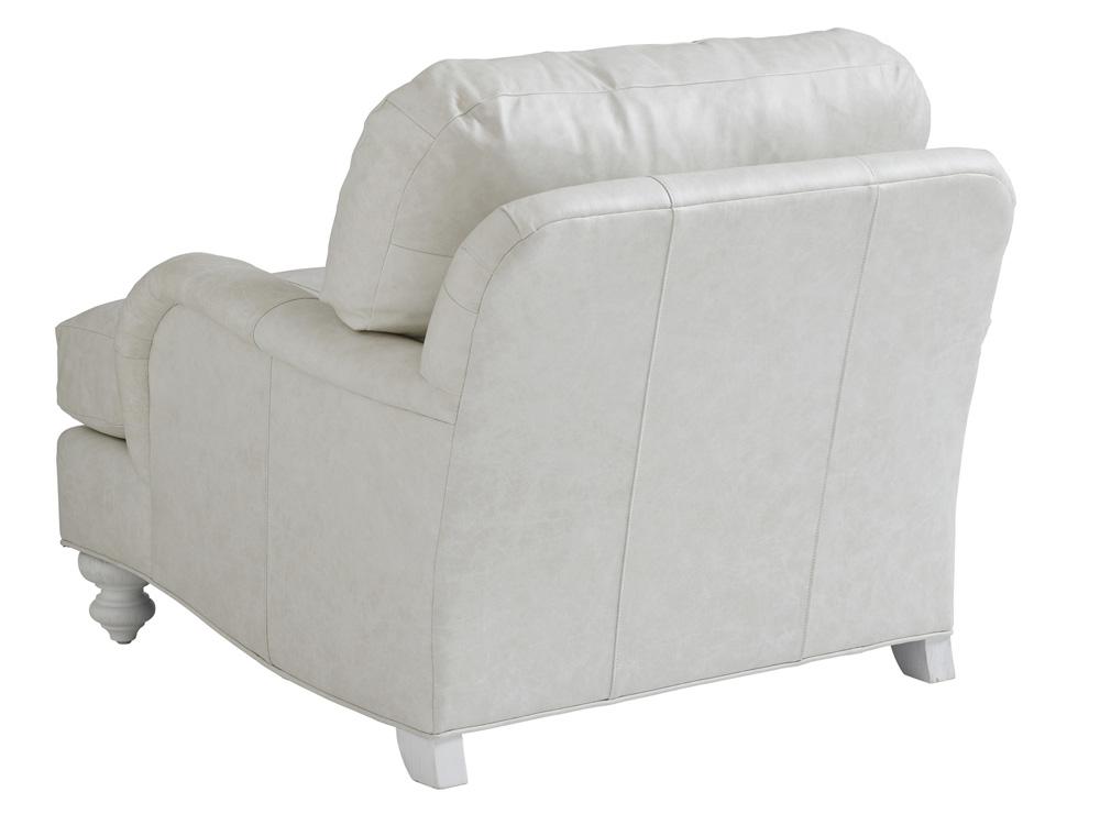 Tommy Bahama Home - Ocean Breeze Gilmore Leather Arm Chair, White - LL7745-11-40 veiw 2