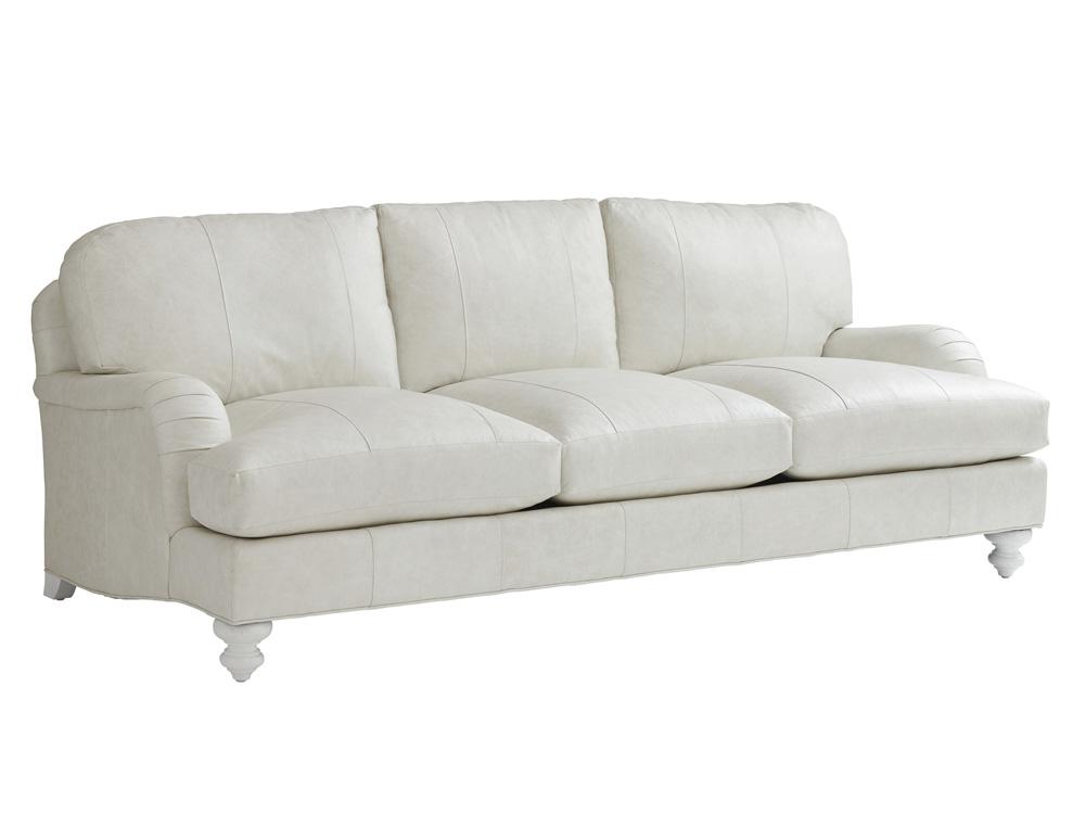 Tommy Bahama Home - Ocean Breeze Gilmore Leather Arm Sofa, White - LL7745-33-40 veiw 1