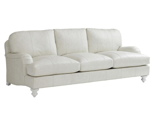 Tommy Bahama Home - Ocean Breeze Gilmore Leather Arm Sofa, White - LL7745-33-40 veiw 1