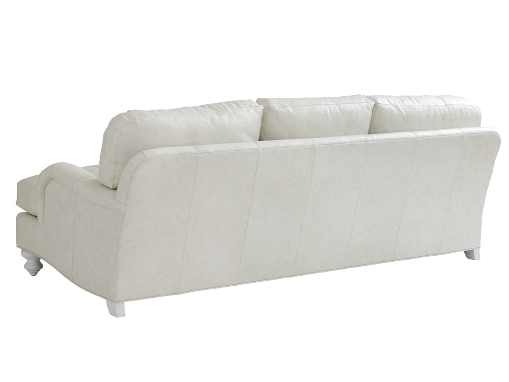 Tommy Bahama Home - Ocean Breeze Gilmore Leather Arm Sofa, White - LL7745-33-40 veiw 2