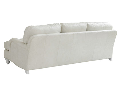 Tommy Bahama Home - Ocean Breeze Gilmore Leather Arm Sofa, White - LL7745-33-40 veiw 2