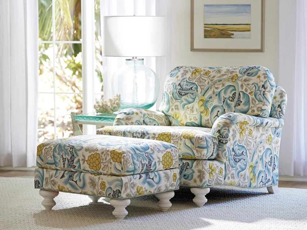 Tommy Bahama Home - Ocean Breeze Gilmore Ottoman, Seashell - 7745-44-40 veiw 2