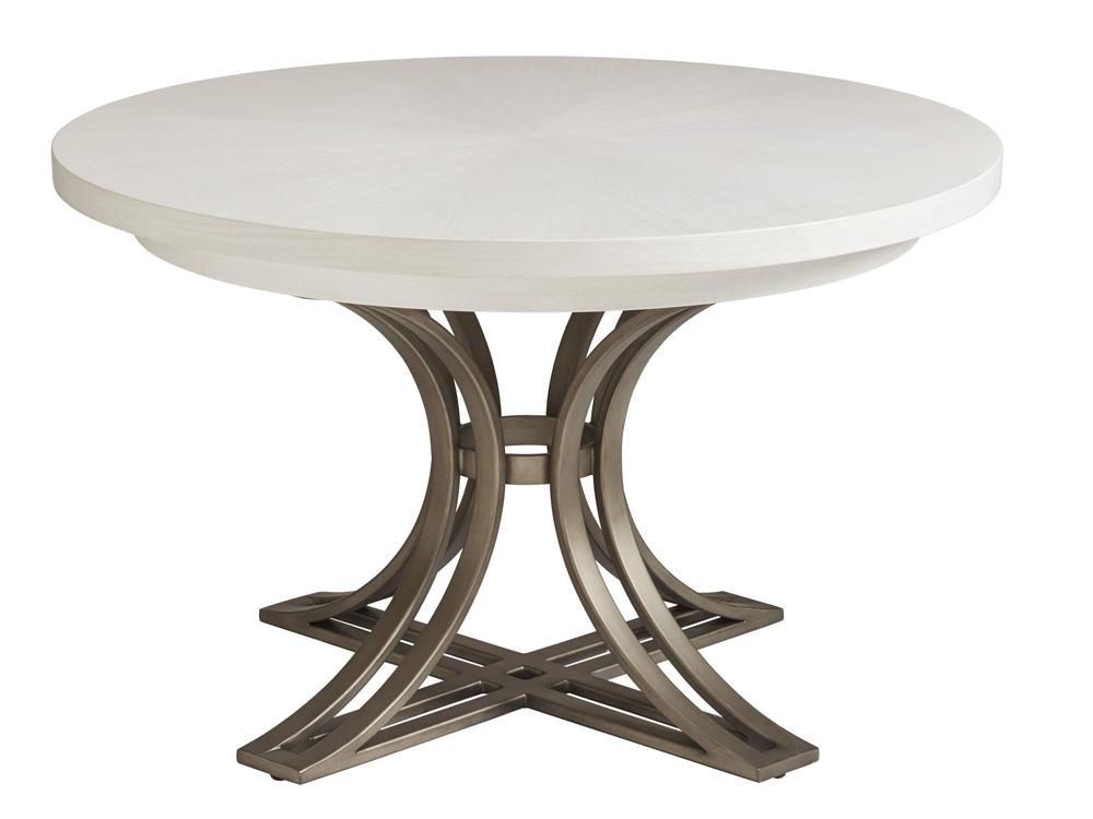 Tommy Bahama Home - Ocean Breeze Marsh Creek Round Dining Table, Caribbean Sands - 570-872C veiw 1