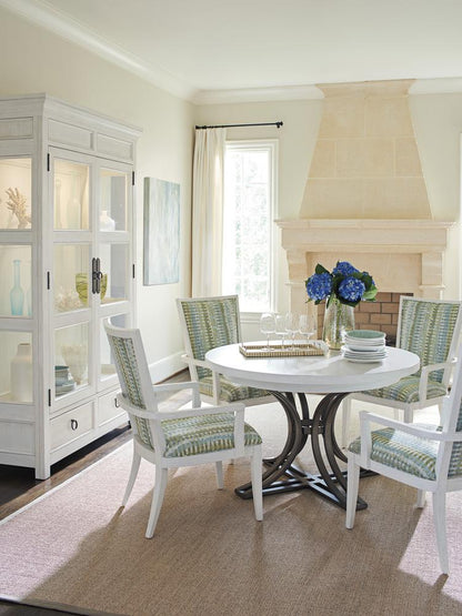 Tommy Bahama Home - Ocean Breeze Marsh Creek Round Dining Table, Caribbean Sands - 570-872C veiw 3