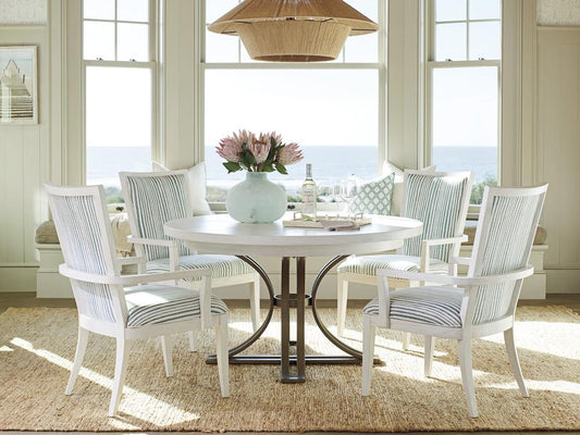 Tommy Bahama Home - Ocean Breeze Savannah Round Dining Table, Caribbean Sands - 570-875C veiw 2
