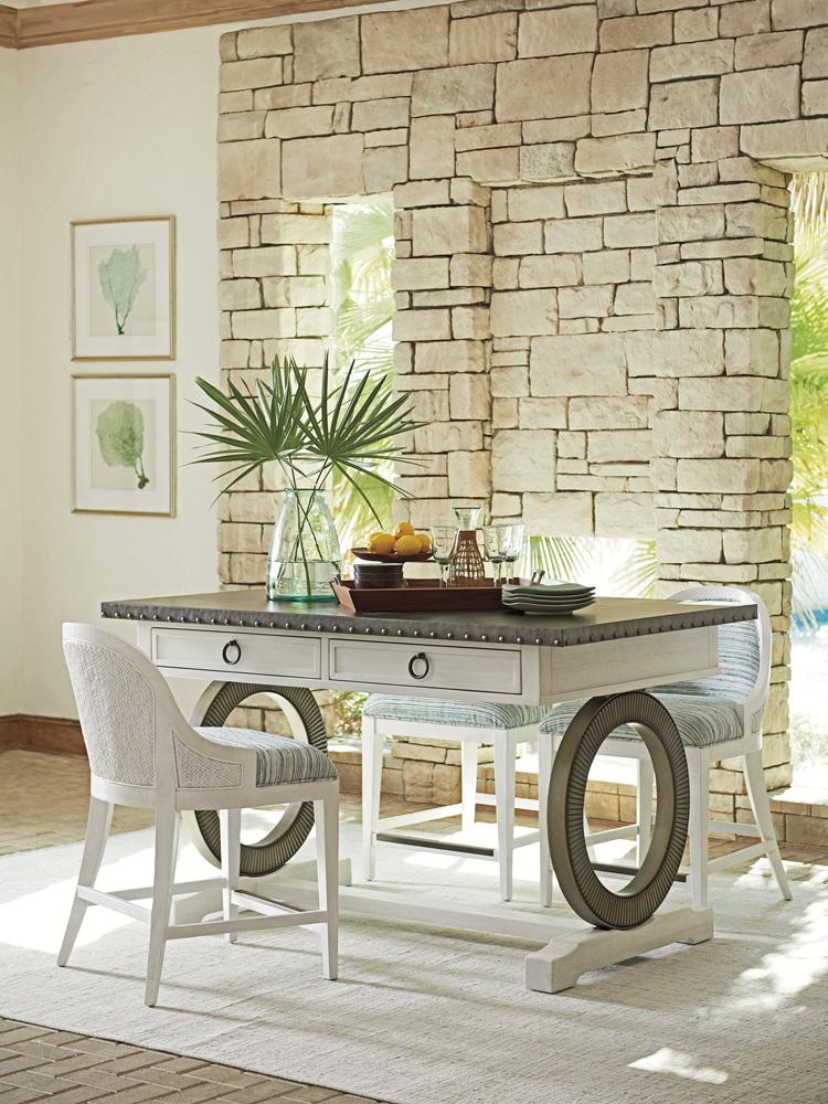 Tommy Bahama Home - Ocean Breeze Sawgrass Bistro Table, Caribbean Sands - 570-873 veiw 2