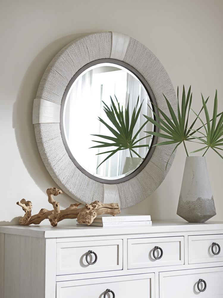 Tommy Bahama Home - Ocean Breeze Seacroft Round Mirror, Caribbean Sands - 570-201 veiw 2