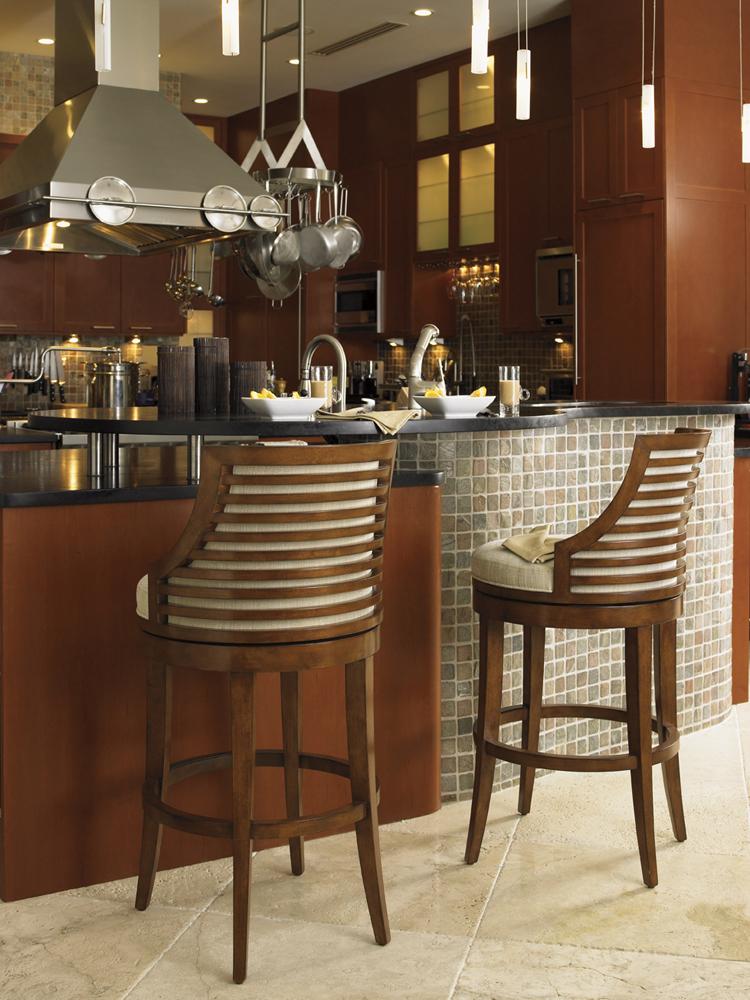 Tommy Bahama Home - Ocean Club Cabana Swivel Bar Stool - 536-816-01 veiw 3