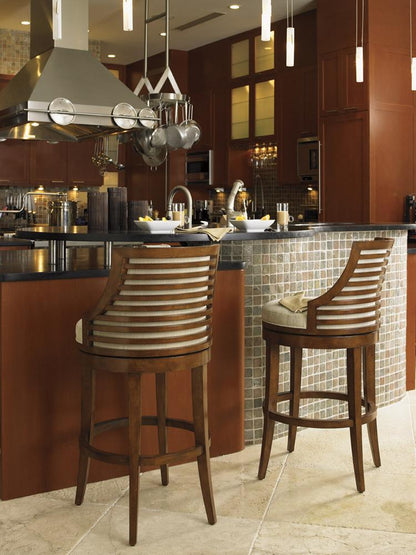 Tommy Bahama Home - Ocean Club Cabana Swivel Bar Stool - 536-816-01 veiw 3