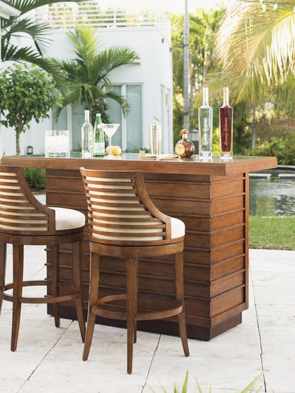 Tommy Bahama Home - Ocean Club Cabana Swivel Bar Stool - 536-816-01 veiw 4