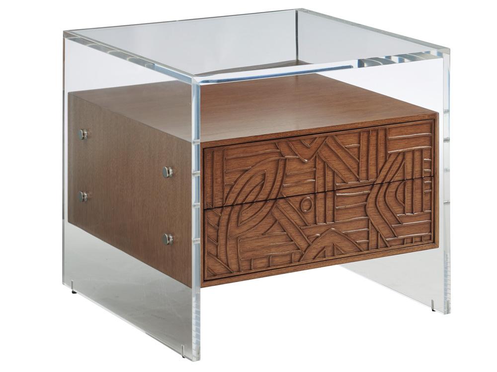 Tommy Bahama Home - Palm Desert Arden Acrylic Lamp Table, Sonoran - 575-957 veiw 1