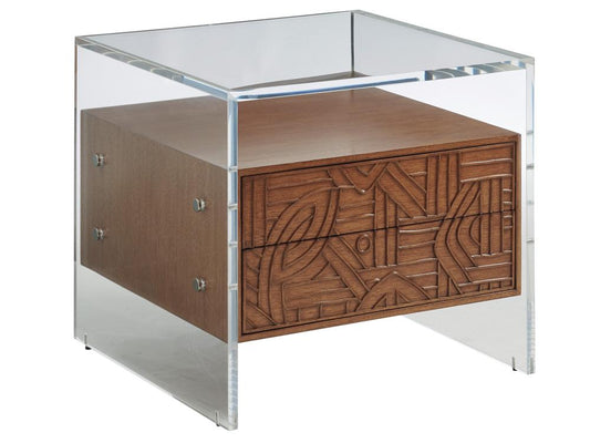 Tommy Bahama Home - Palm Desert Arden Acrylic Lamp Table, Sonoran - 575-957 veiw 1