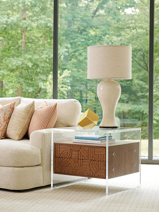 Tommy Bahama Home - Palm Desert Arden Acrylic Lamp Table, Sonoran - 575-957 veiw 2