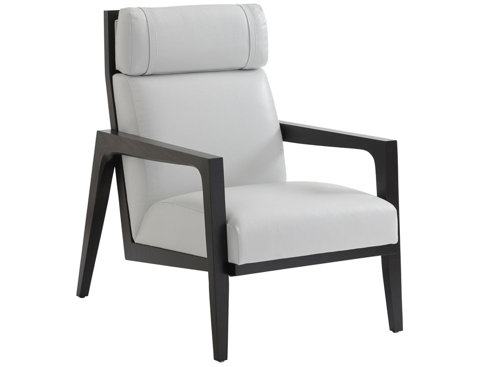 Tommy Bahama Home - Palm Desert Covina Leather Chair, Charcoal - LL1896-11-40 veiw 1
