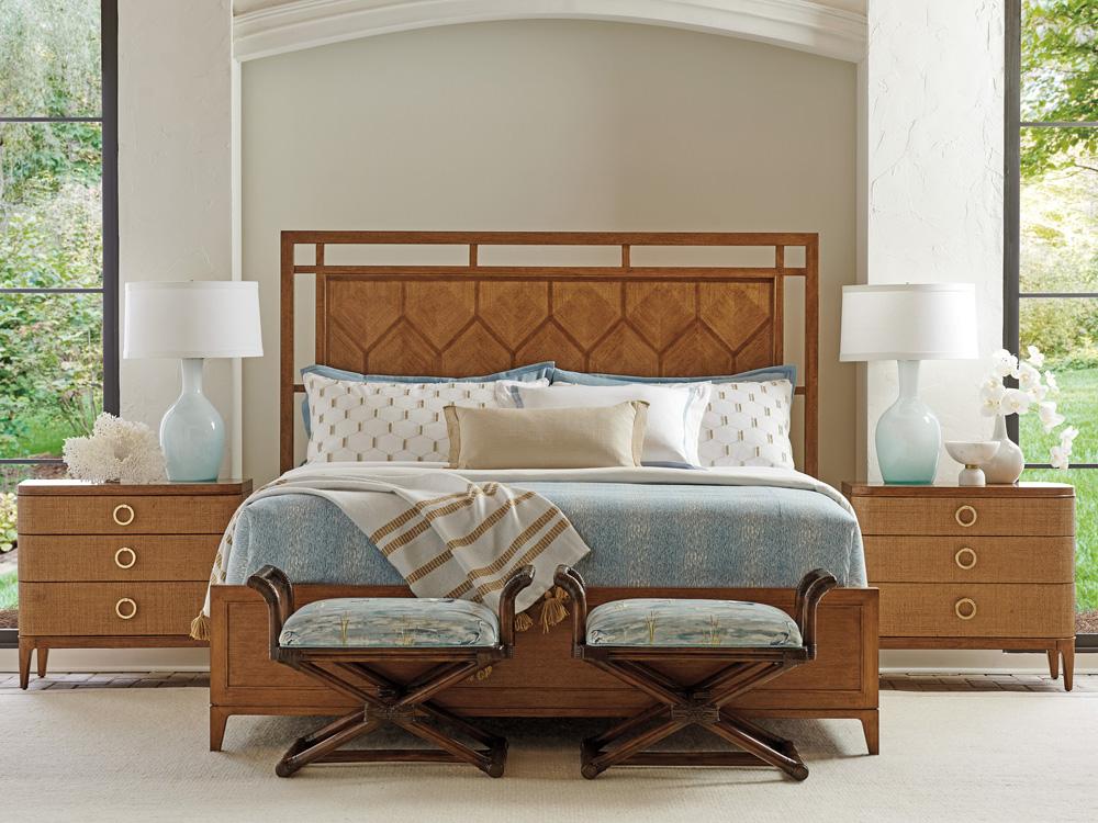 Tommy Bahama Home - Palm Desert Echo Beach Bench, Caribbean Sunset - 1206-44-41 veiw 3