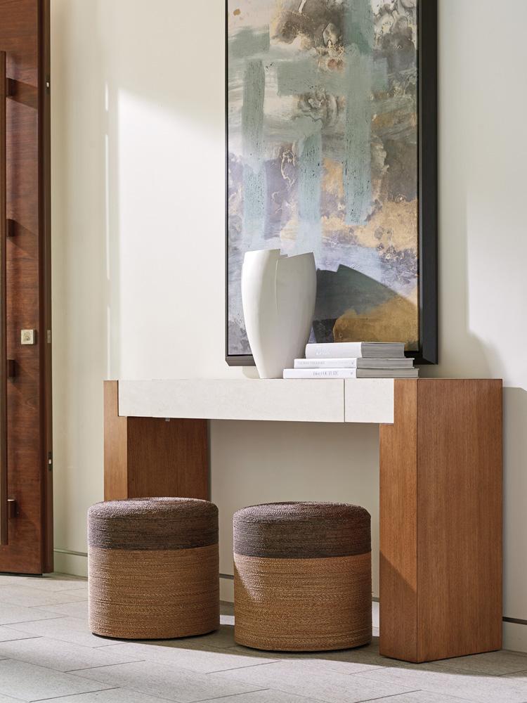 Tommy Bahama Home - Palm Desert Highlands Woven Ottoman, Sonoran - 575-944 veiw 2