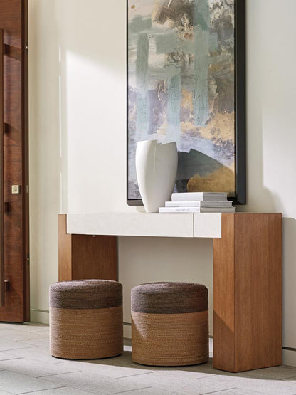 Tommy Bahama Home - Palm Desert Highlands Woven Ottoman, Sonoran - 575-944 veiw 2