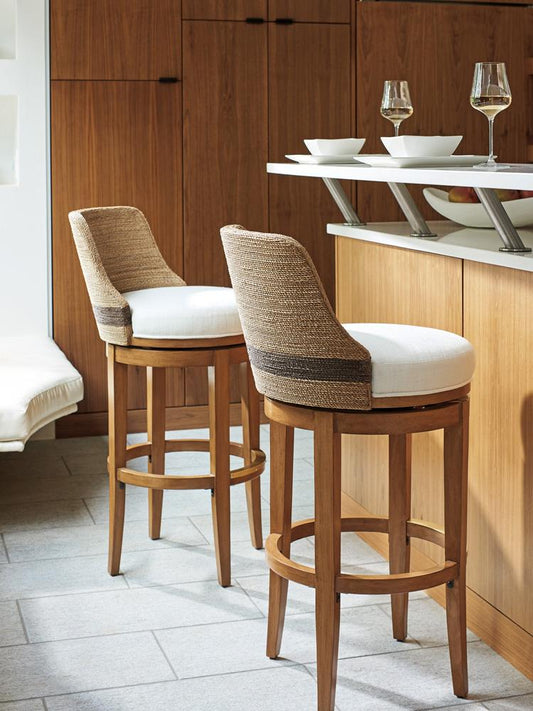Tommy Bahama Home - Palm Desert Kipton Swivel Bar Stool, Sonoran - 575-896-01 veiw 2