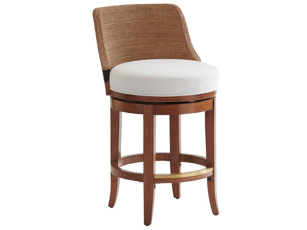 Tommy Bahama Home - Palm Desert Kipton Swivel Counter Stool, Sonoran - 575-895-01 veiw 1