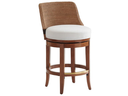 Tommy Bahama Home - Palm Desert Kipton Swivel Counter Stool, Sonoran - 575-895-01 veiw 1