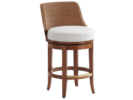 Tommy Bahama Home - Palm Desert Kipton Swivel Counter Stool, Sonoran - 575-895-01 veiw 1