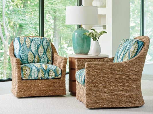 Tommy Bahama Home - Palm Desert Soren Swivel Chair, Sonoran - 1934-11SW-40 veiw 2