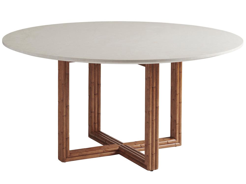 Tommy Bahama Home - Palm Desert Woodard Marble Top Dining Table, Sonoran - 575-875C veiw 1