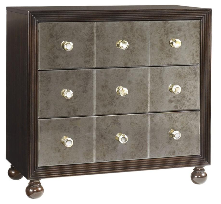 Tommy Bahama Home - Royal Kahala Starlight Mirrored Nightstand - 537-624 veiw 1