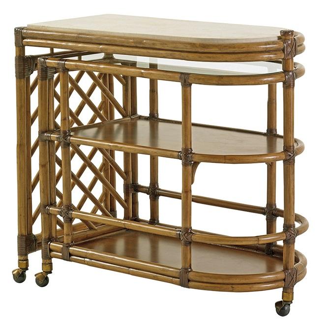 Tommy Bahama Home - Twin Palms Cable Beach Bar Cart - 558-862 veiw 1