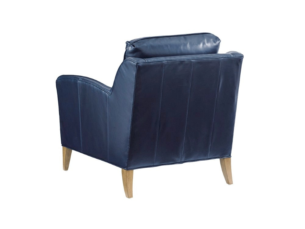 Tommy Bahama Home - Twin Palms Coconut Grove Leather Chair in Blue - LL7287-11-40 veiw 3