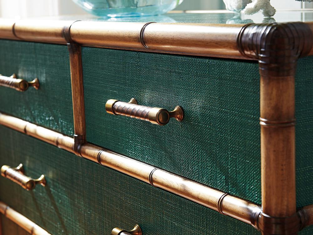 Tommy Bahama Home - Twin Palms Pacific Teal Chest - 560-624 veiw 4