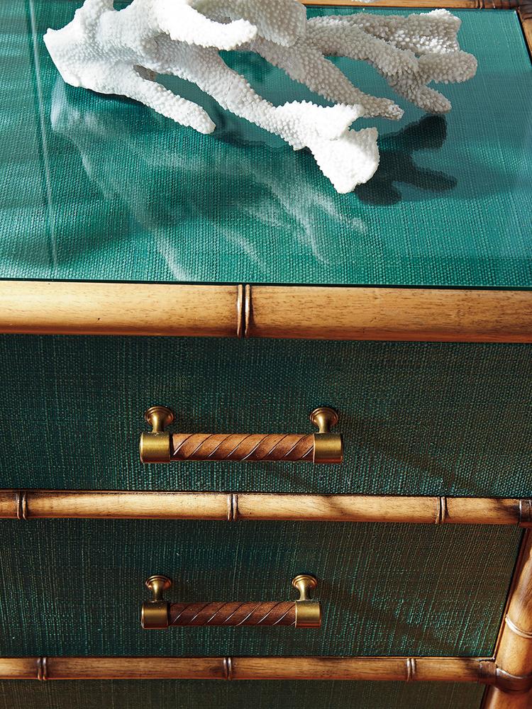 Tommy Bahama Home - Twin Palms Pacific Teal Chest - 560-624 veiw 5