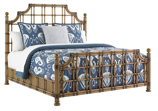 Tommy Bahama Home - Twin Palms St. Kitts King Rattan Bed - 558-144C veiw 1