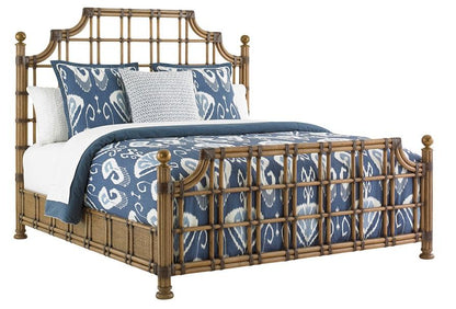 Tommy Bahama Home - Twin Palms St. Kitts Queen Rattan Bed - 558-143C veiw 1