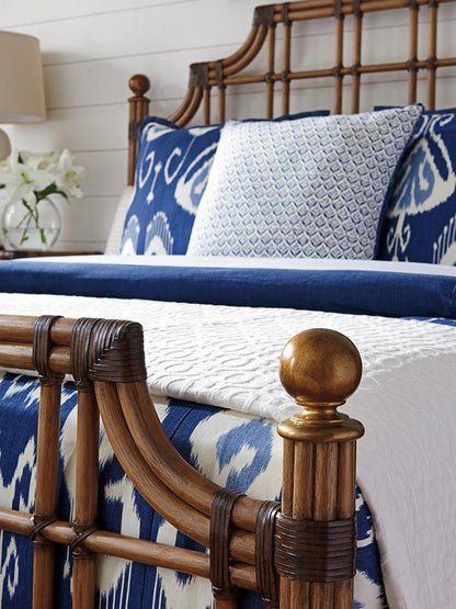 Tommy Bahama Home - Twin Palms St. Kitts Queen Rattan Bed - 558-143C veiw 4