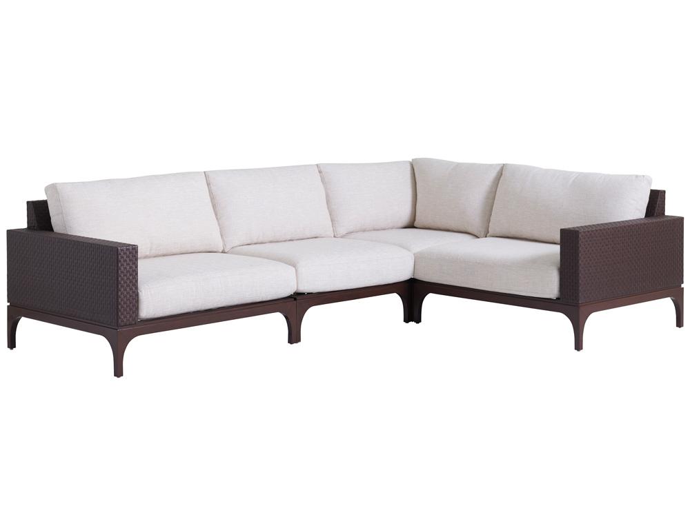 Tommy Bahama Outdoor - Abaco Abaco Sectional, Medium Brown - 3420-50S-40 veiw 1