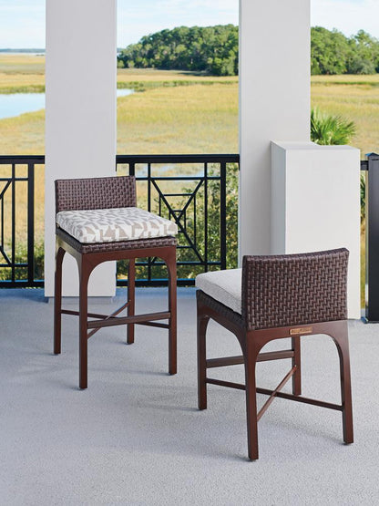 Tommy Bahama Outdoor - Abaco Bar Stool, Medium Brown - 3420-16-40 veiw 3