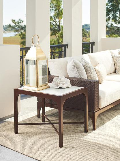 Tommy Bahama Outdoor - Abaco End Table, Medium Brown - 3420-955 veiw 2