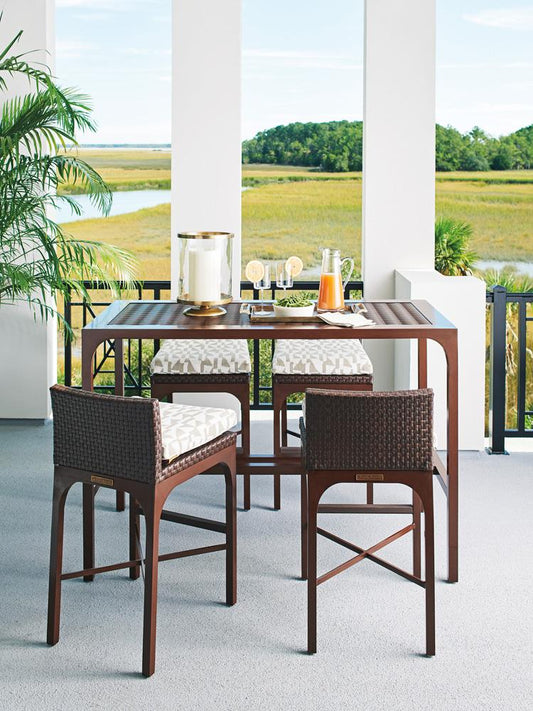Tommy Bahama Outdoor - Abaco High/Low Bistro Table, Medium Brown - 3420-873 veiw 2
