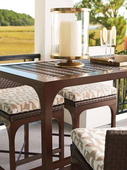 Tommy Bahama Outdoor - Abaco High/Low Bistro Table, Medium Brown - 3420-873 veiw 3