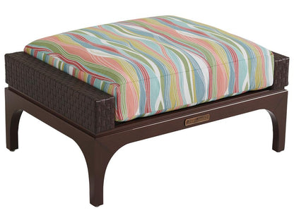 Tommy Bahama Outdoor - Abaco Ottoman, Medium Brown - 3420-44-40 veiw 1