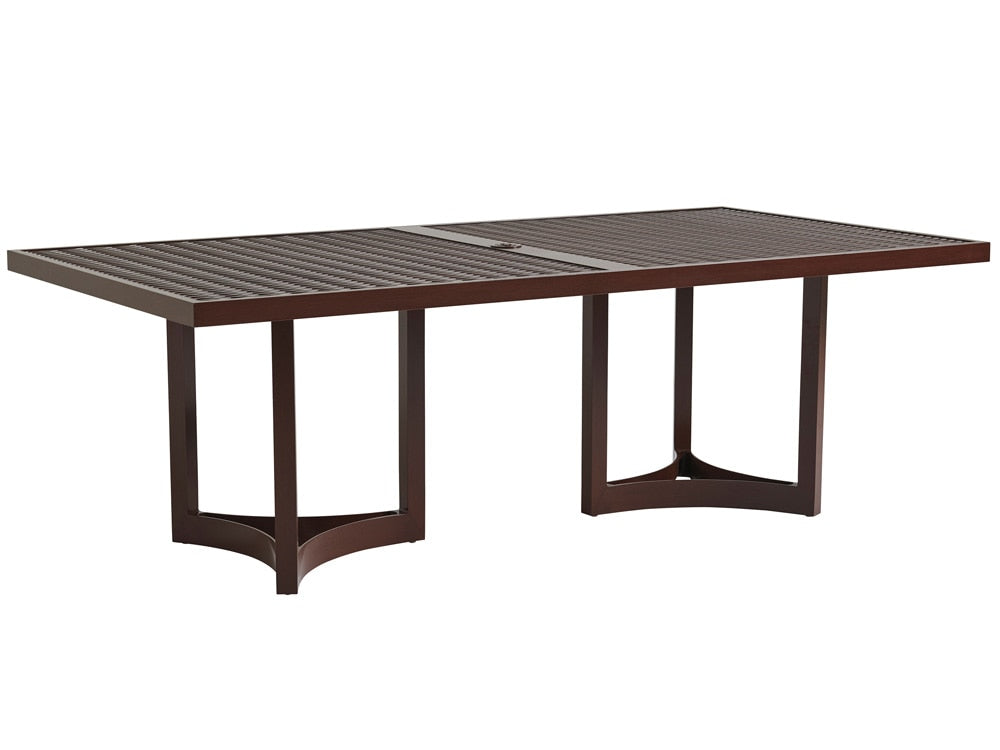 Tommy Bahama Outdoor - Abaco Rectangular Dining Table, Medium Brown - 3420-876C veiw 1