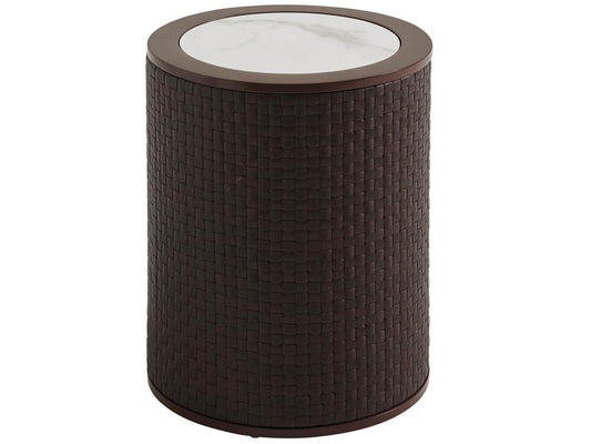 Tommy Bahama Outdoor - Abaco Round Accent Table, Medium Brown - 3420-952 veiw 1