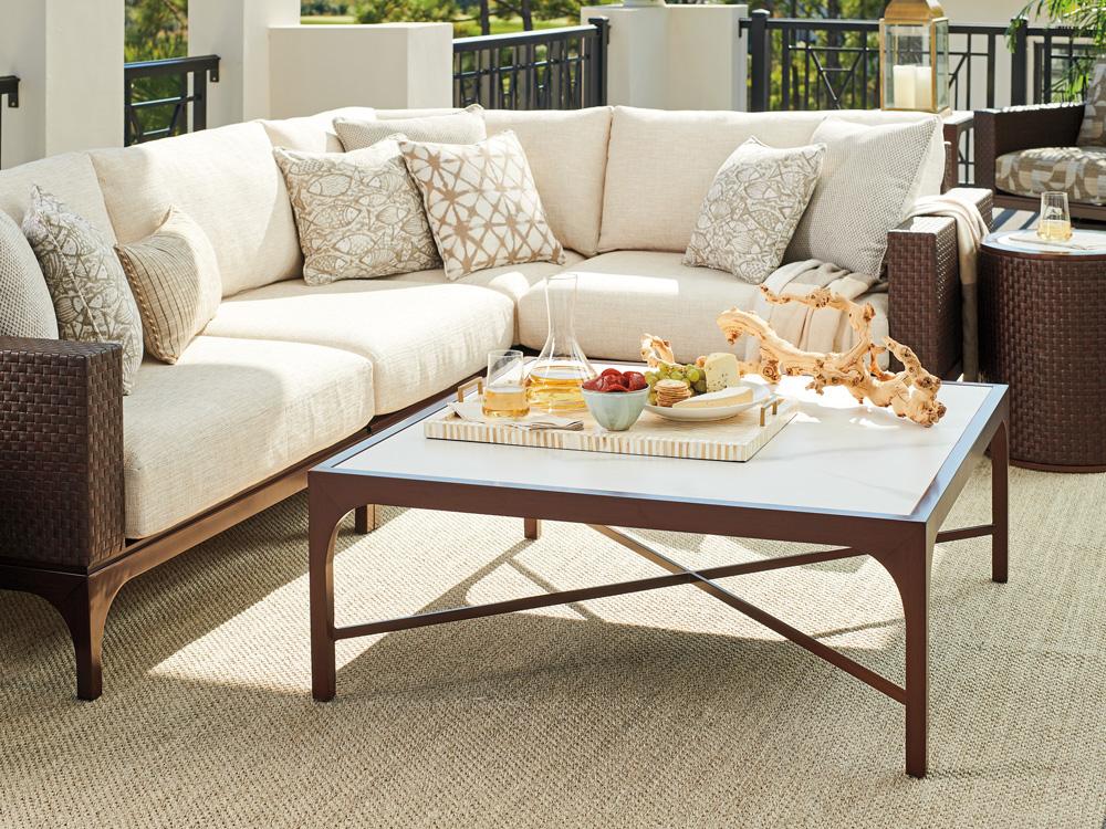 Tommy Bahama Outdoor - Abaco Square Cocktail Table, Medium Brown - 3420-945 veiw 2