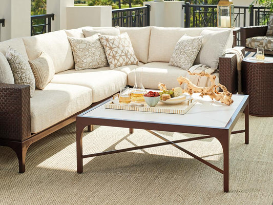 Tommy Bahama Outdoor - Abaco Square Cocktail Table, Medium Brown - 3420-945 veiw 2