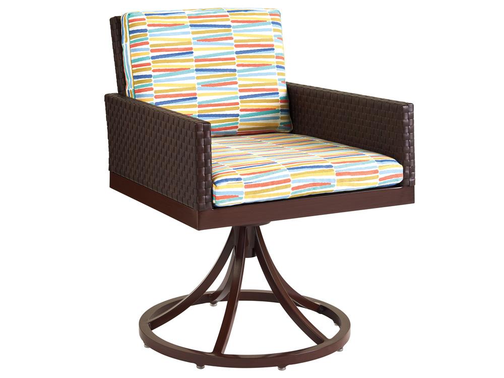 Tommy Bahama Outdoor - Abaco Swivel Rocker Dining Chair, Medium Brown - 3420-13SR-40 veiw 1