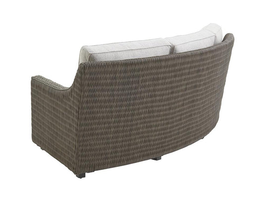 Tommy Bahama Outdoor - Cypress Point Ocean Terrace Curved Sectional Armless Sofa, Dark Brown - 3900-82R-41 veiw 2