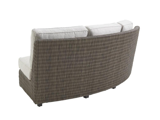 Tommy Bahama Outdoor - Cypress Point Ocean Terrace Curved Sectional Armless Sofa, Dark Brown - 3900-82A-41 veiw 2