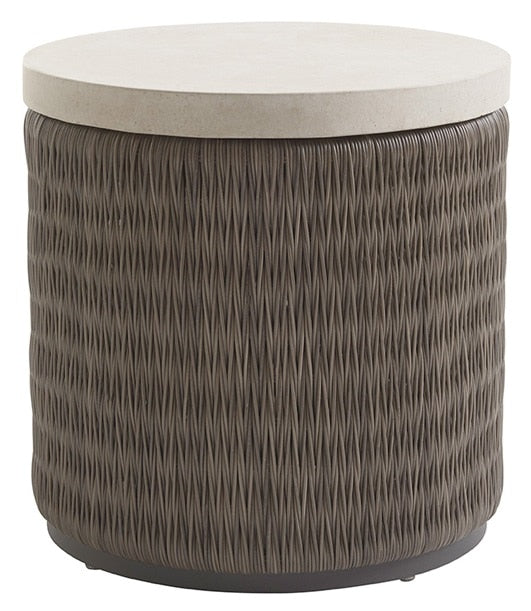 Tommy Bahama Outdoor - Cypress Point Ocean Terrace Round End Table with Weatherstone Top - 3900-953 veiw 1